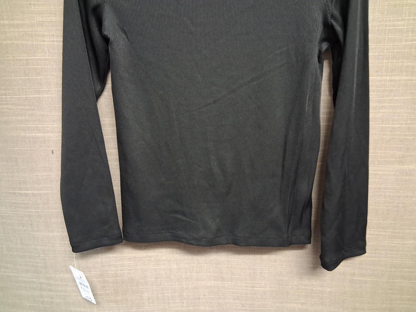 Nutmeg Girls Black Long Sleeve High Neck T-Shirt Age 8-9 Years New