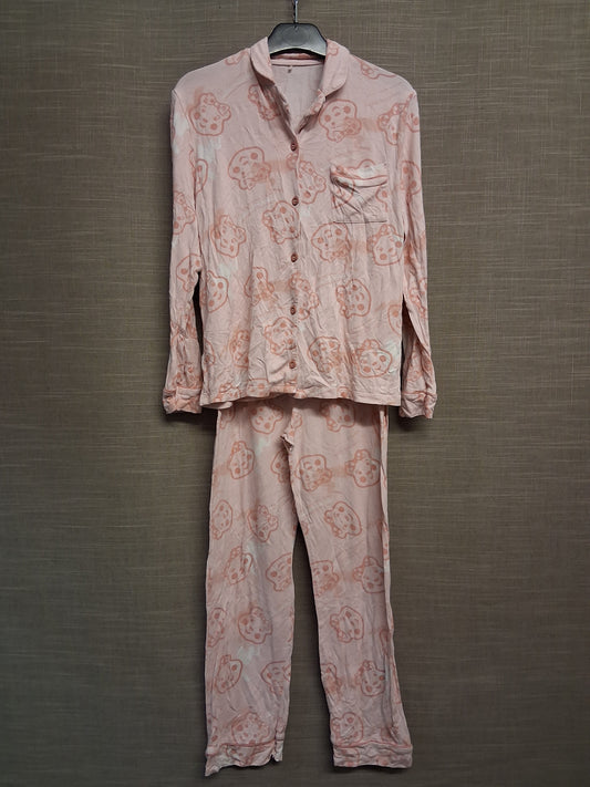 George Girls "Pudsey" Children in Need Pyjamas PJs Set 2 Piece Pink Age 9-10 Years