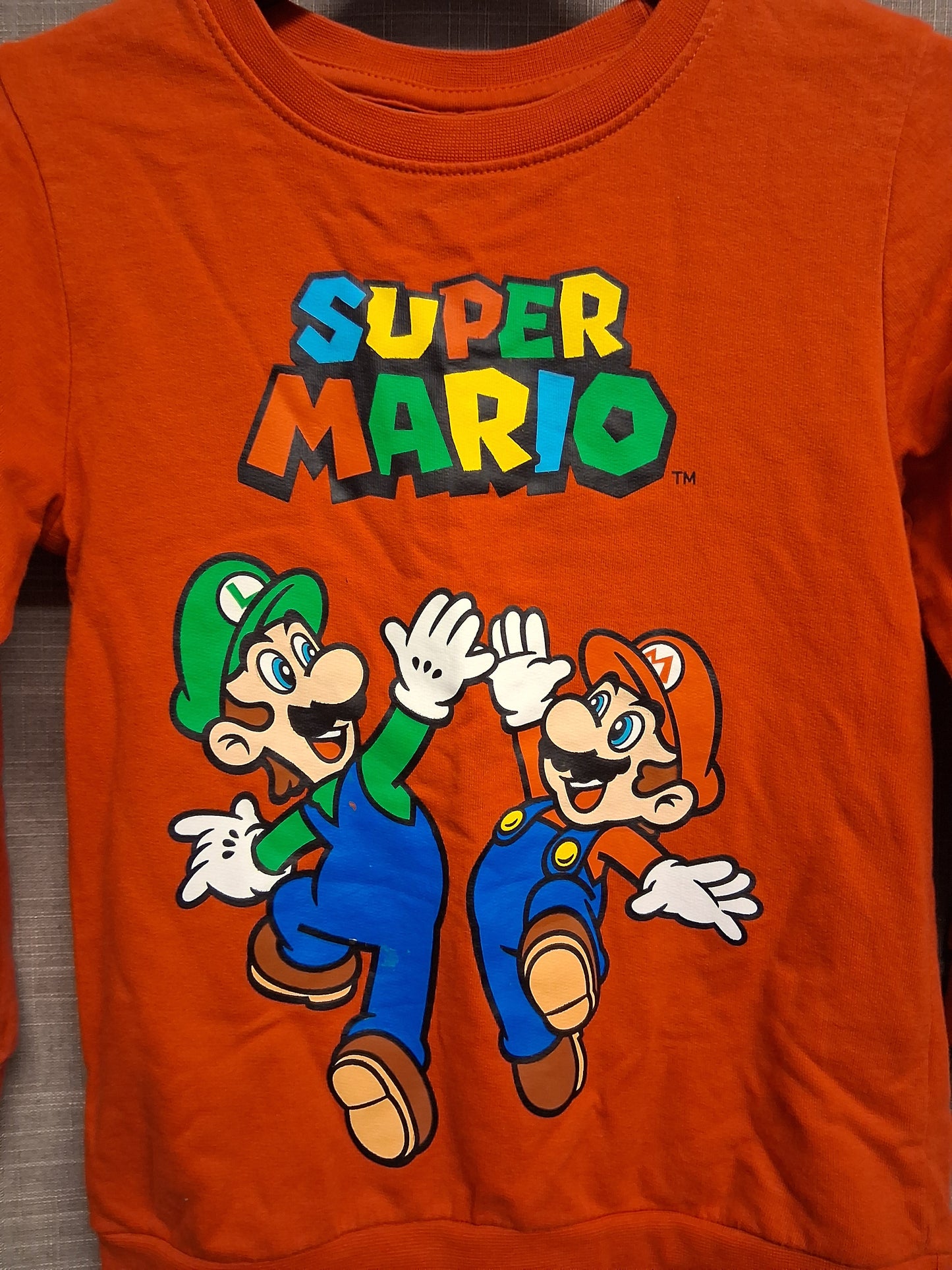 Matalan Super Mario Bros Nintendo Sweater Red Age 6-7 Years