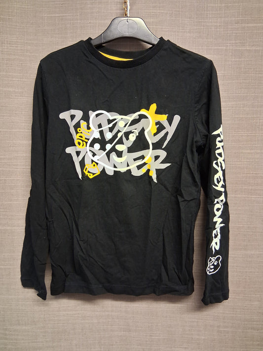 George Boys "Pudsey" Children in Need Black Long Sleeve T-Shirt Age 8-9 Years