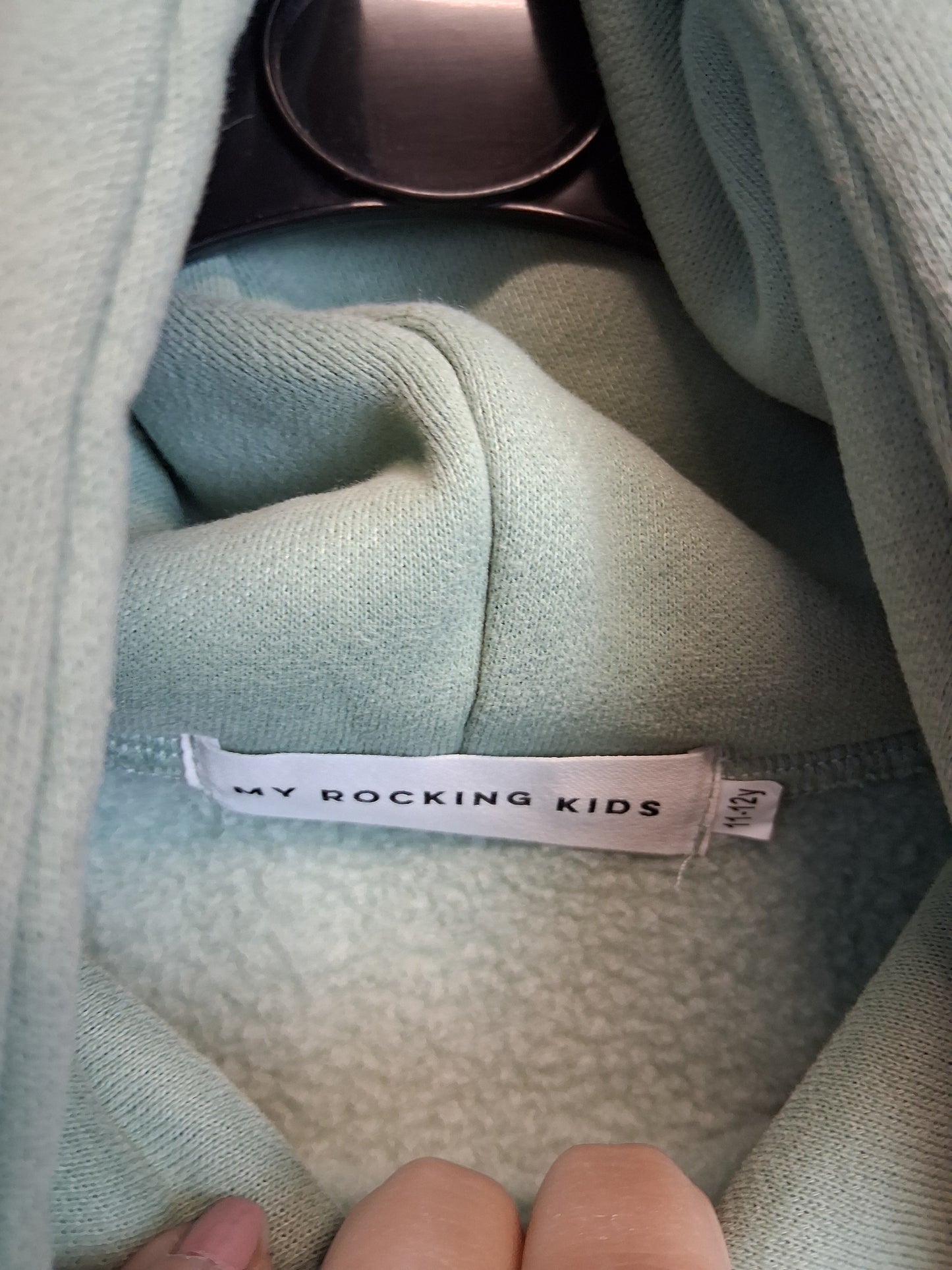 My Rocking Kids Girls Green Hoodie Soft Hood with ears Age 11-12 Years