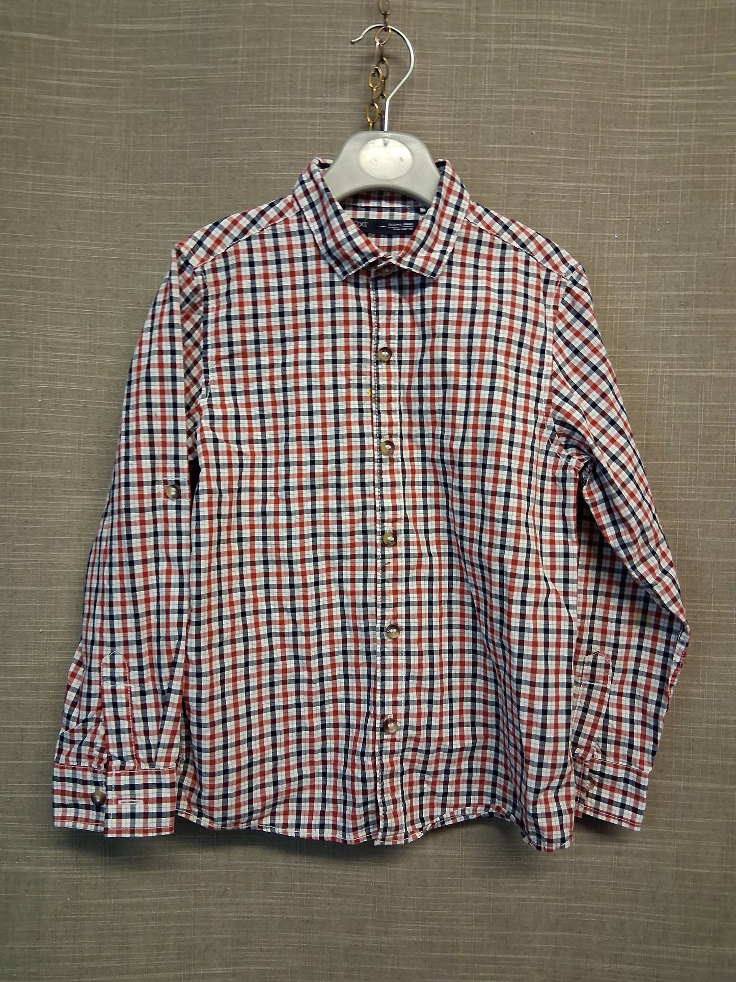 Next Boys Long Sleeve Check Shirt Age 5-6 Years
