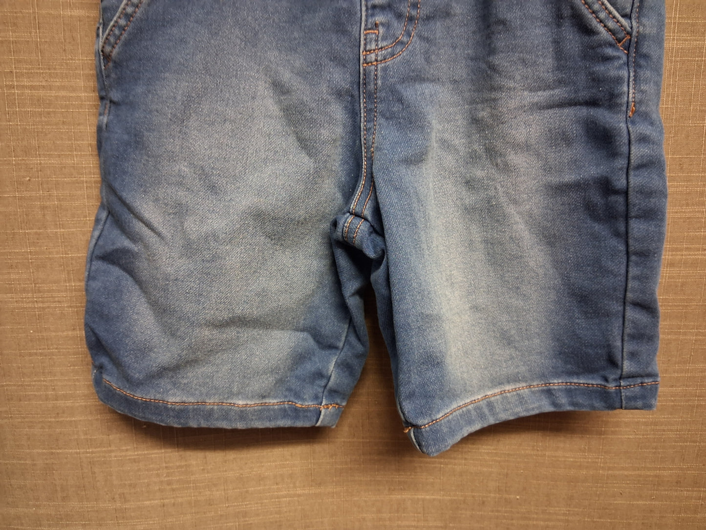 Primark Boys Blue Denim Pull on Short Elastic Waist Age 6-7 Years