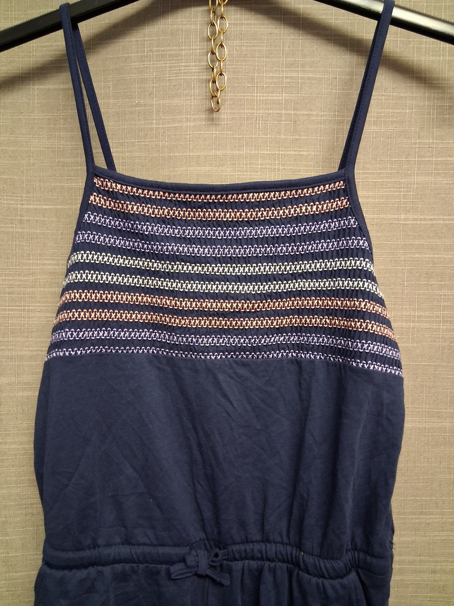 Nutmeg Girls Blue Jersey Playsuit Age 12-13 Years New