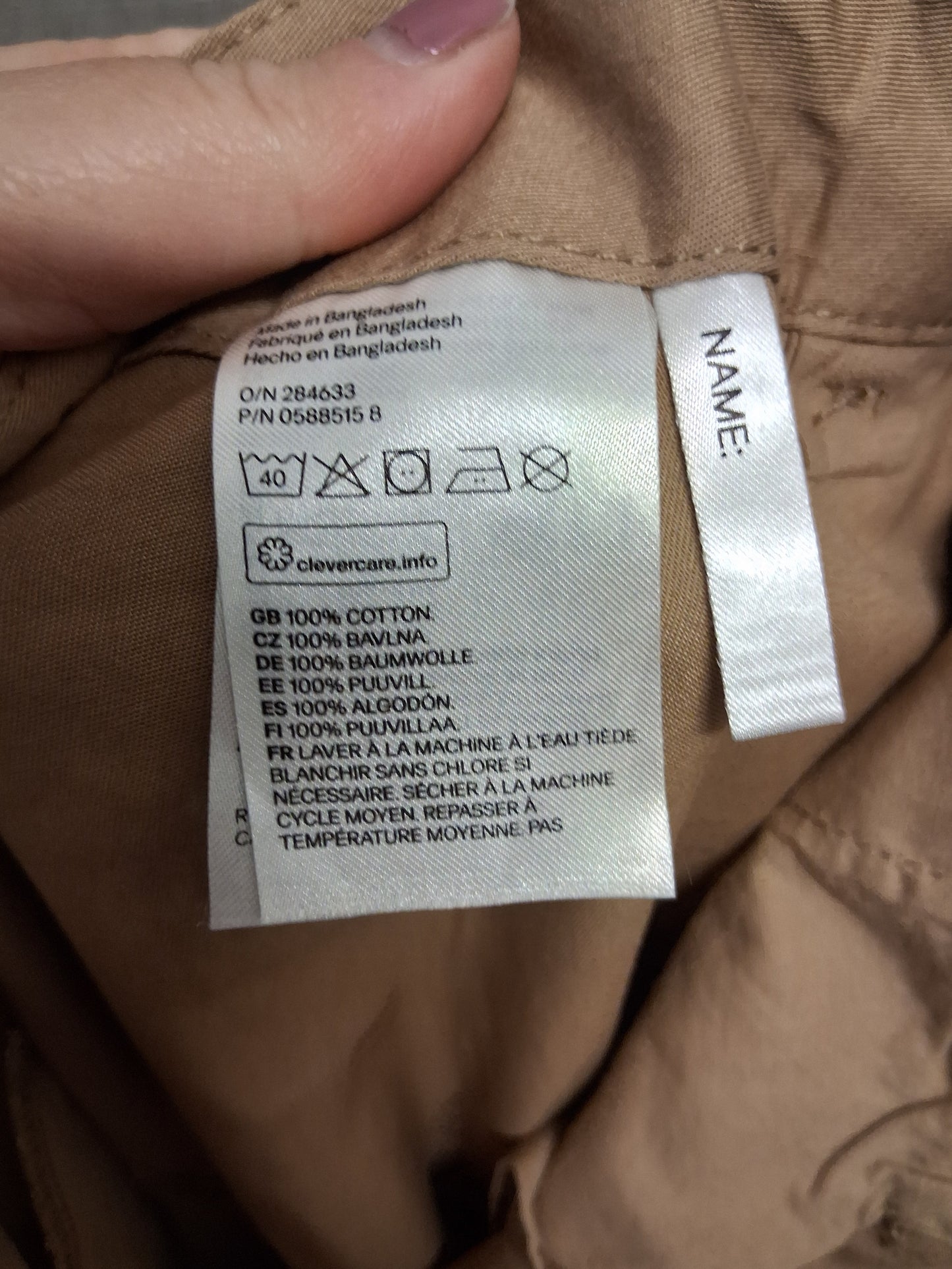 H&M Beige Chino Style Shorts Age 12-13 Years New
