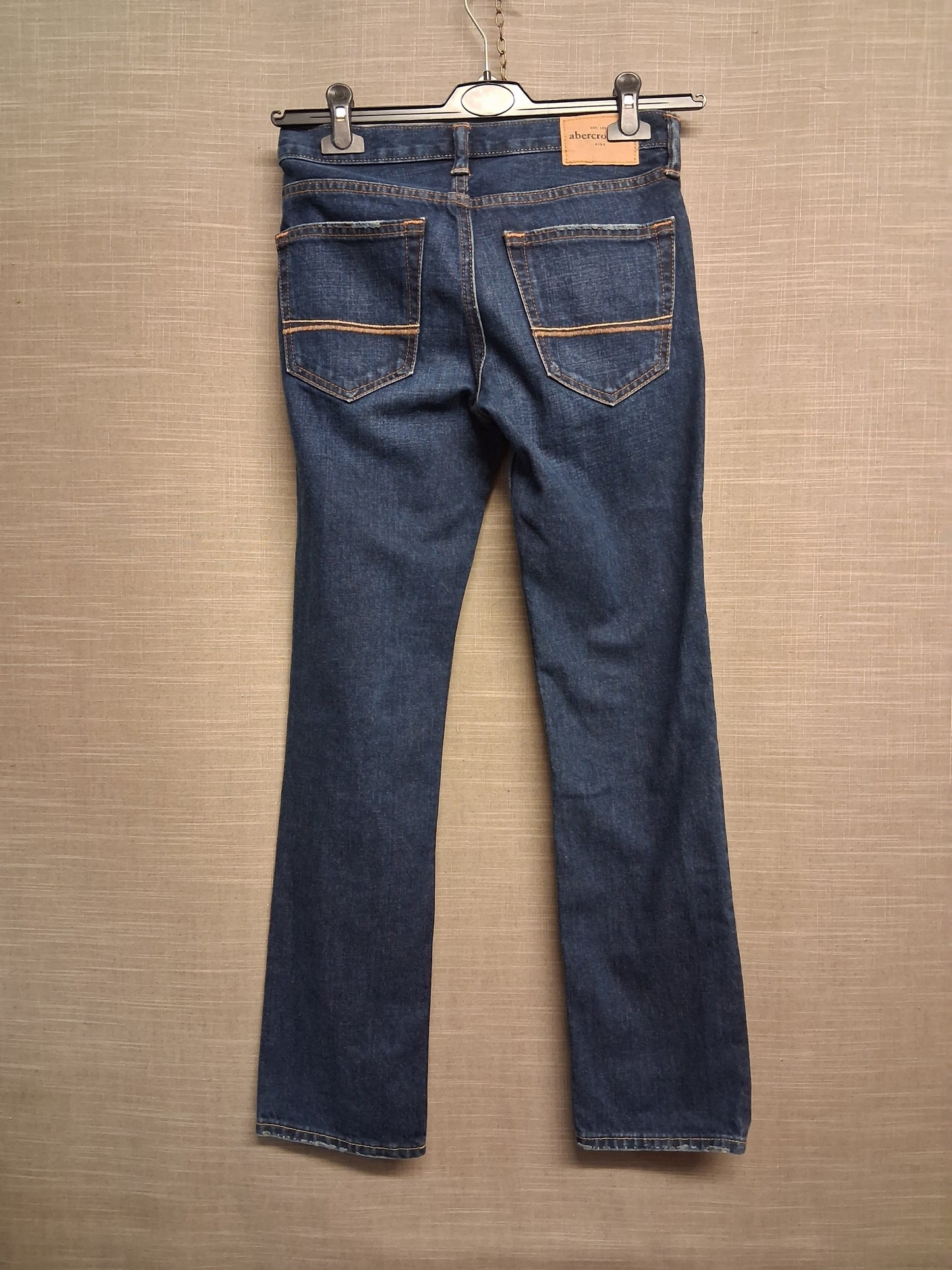 Abercrombie and Fitch Skinny Darkwash Blue Denim Jeans Age 14 Years