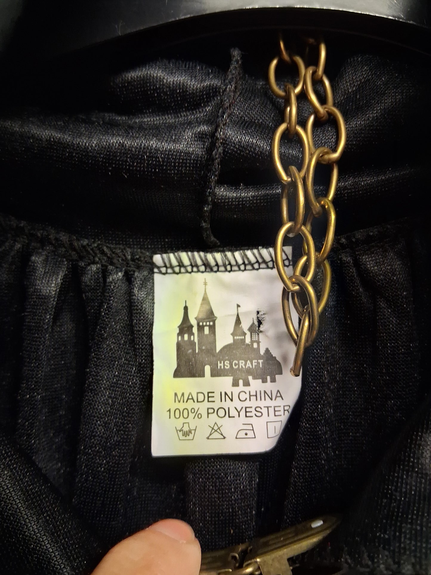 Halloween Fancy Dress Black Velour Style Cape Age 11-13 years