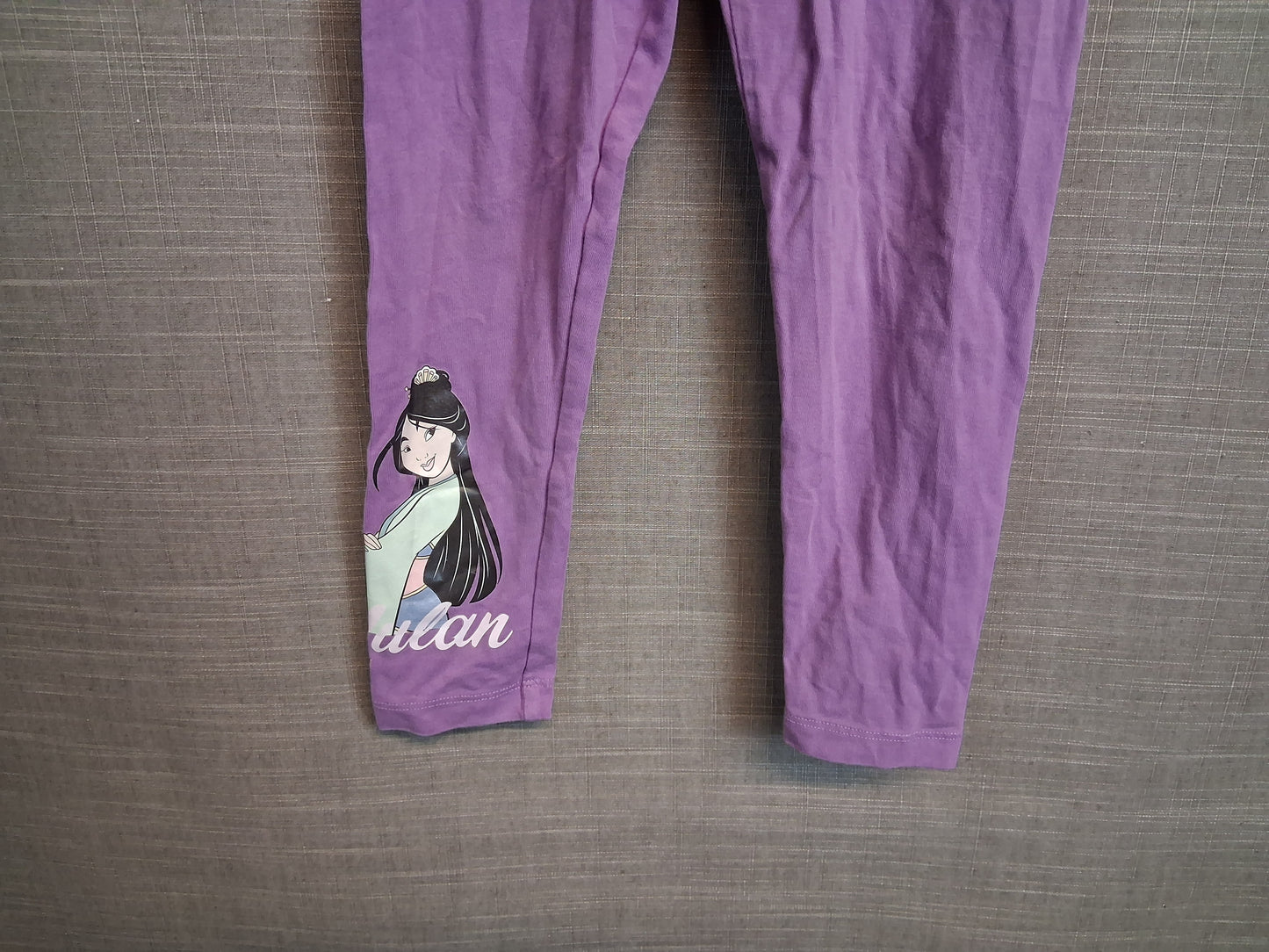 Marks & Spencer Girls Mulan Purple Leggings Age 5-6 Years