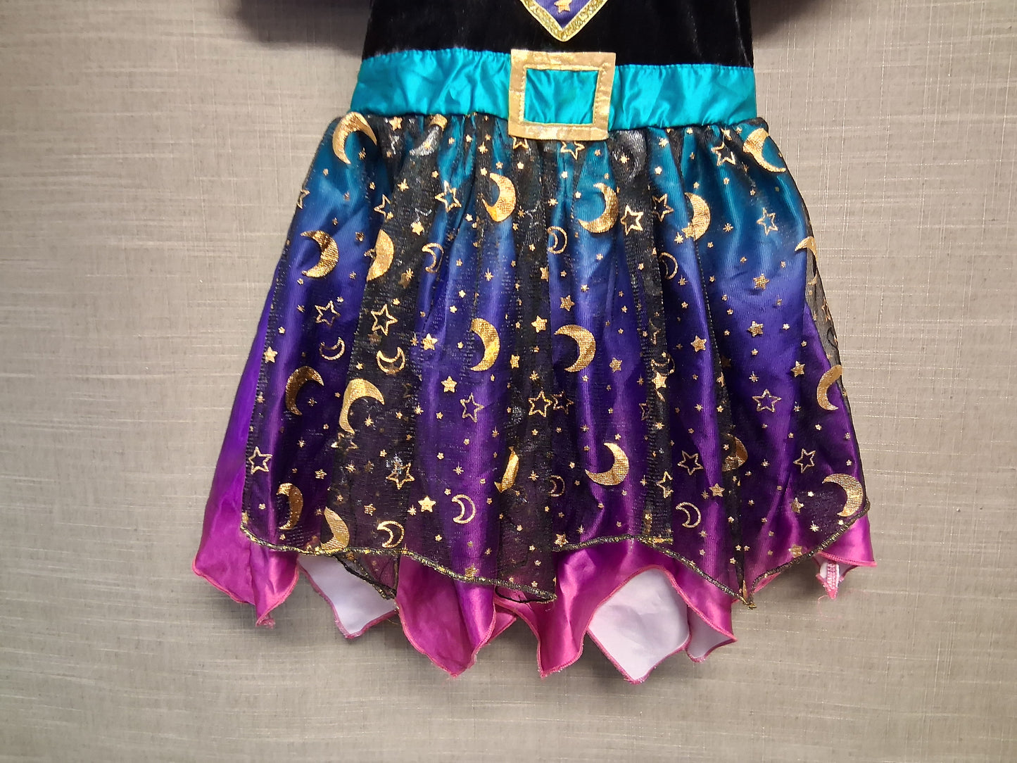 Hallowscream Girls Witches Costume Dress Only Multicolour Age 3-4 Years