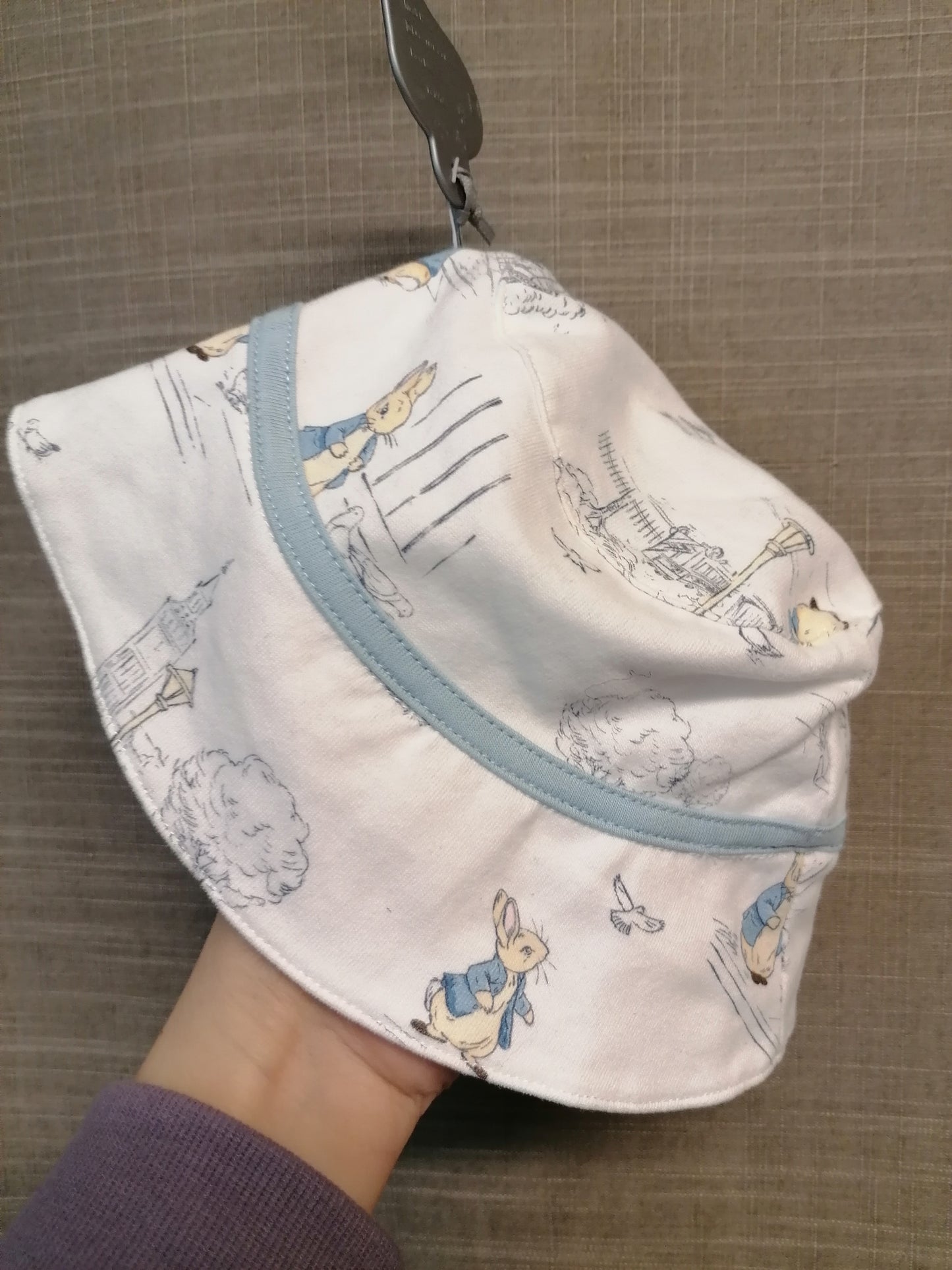 Peter Rabbit Sun Hat 0-3 Months Jersey UV Protection New