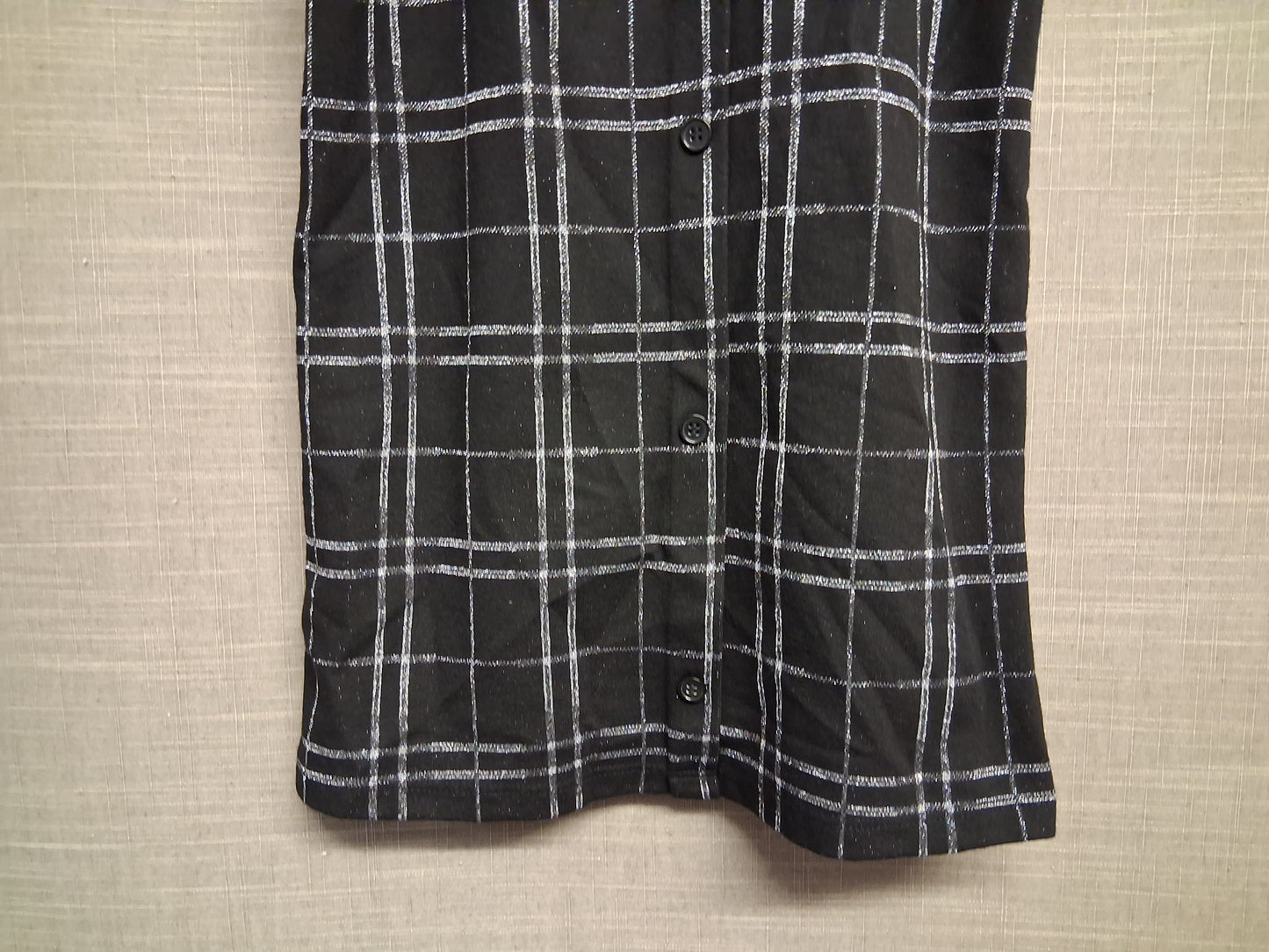 George Girl Pinafore Dress Black Check Age 8-9 Years