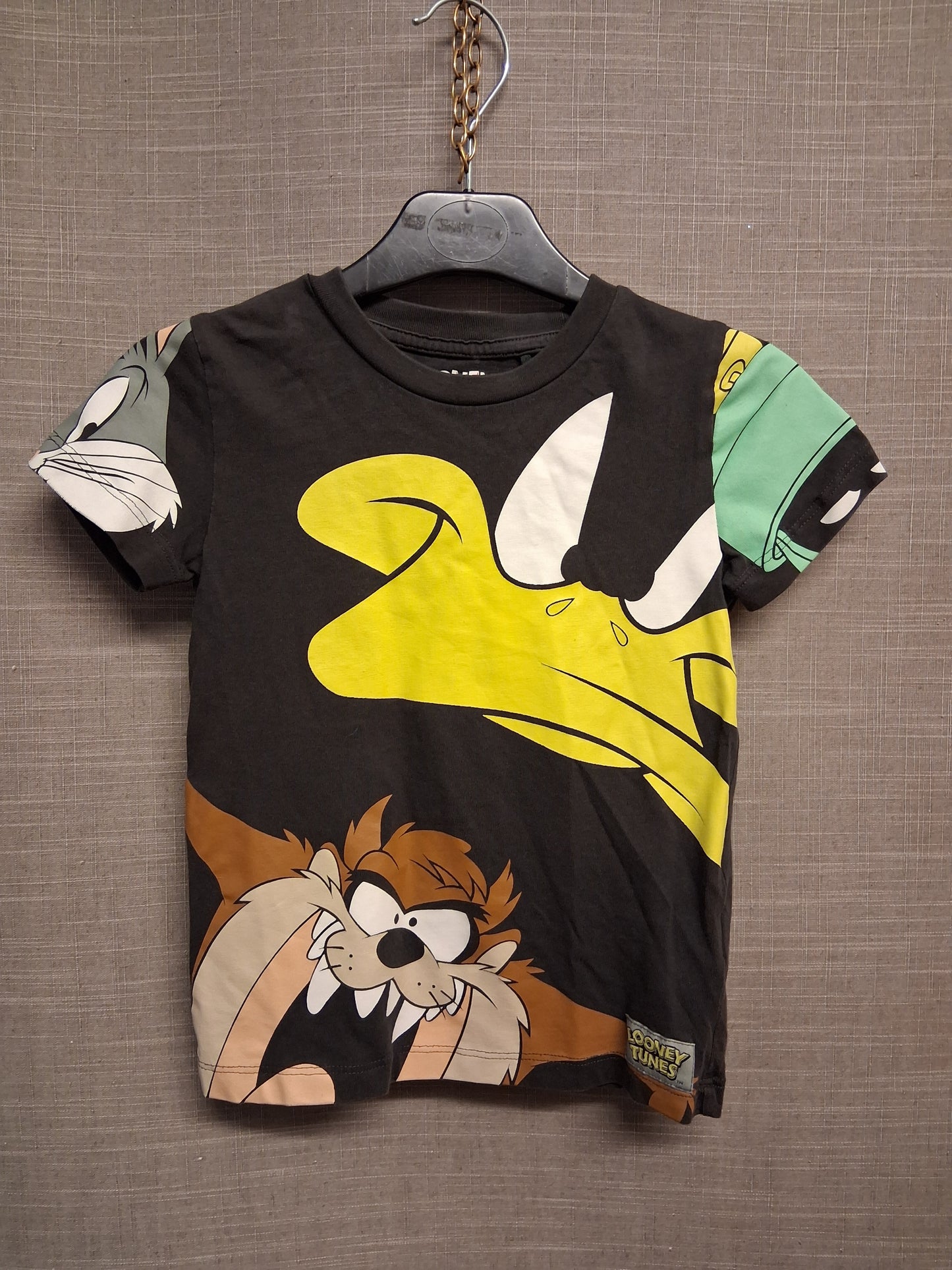 Next Boys Looney Tunes Short Sleeve T-Shirt Grey Age 2-3 Years