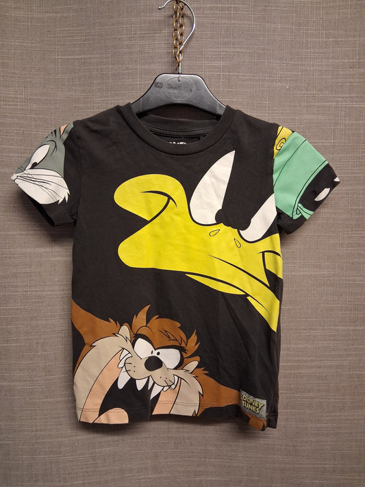 Next Boys Looney Tunes Short Sleeve T-Shirt Grey Age 2-3 Years