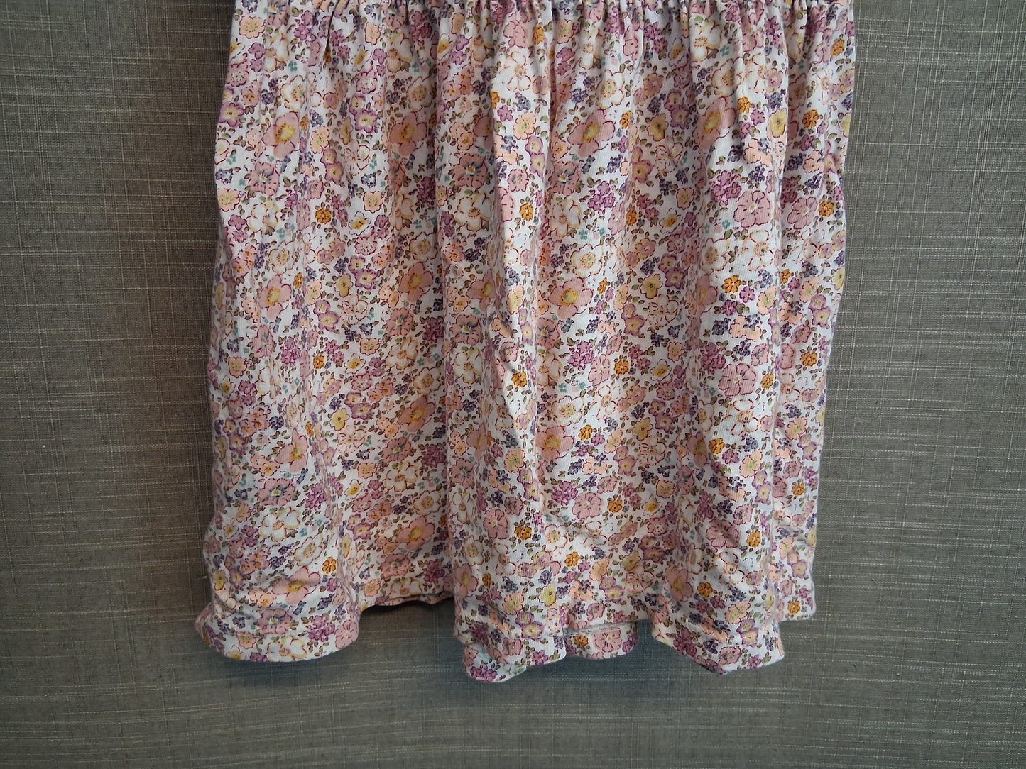 Next Girls Floral Multicolour Jersey T-Shirt Dress Short Sleeve Age 12-18 Months