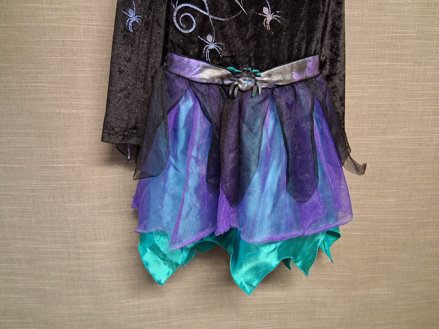 TU Girls Halloween Witches Costume with Cape Age 3-4 Years