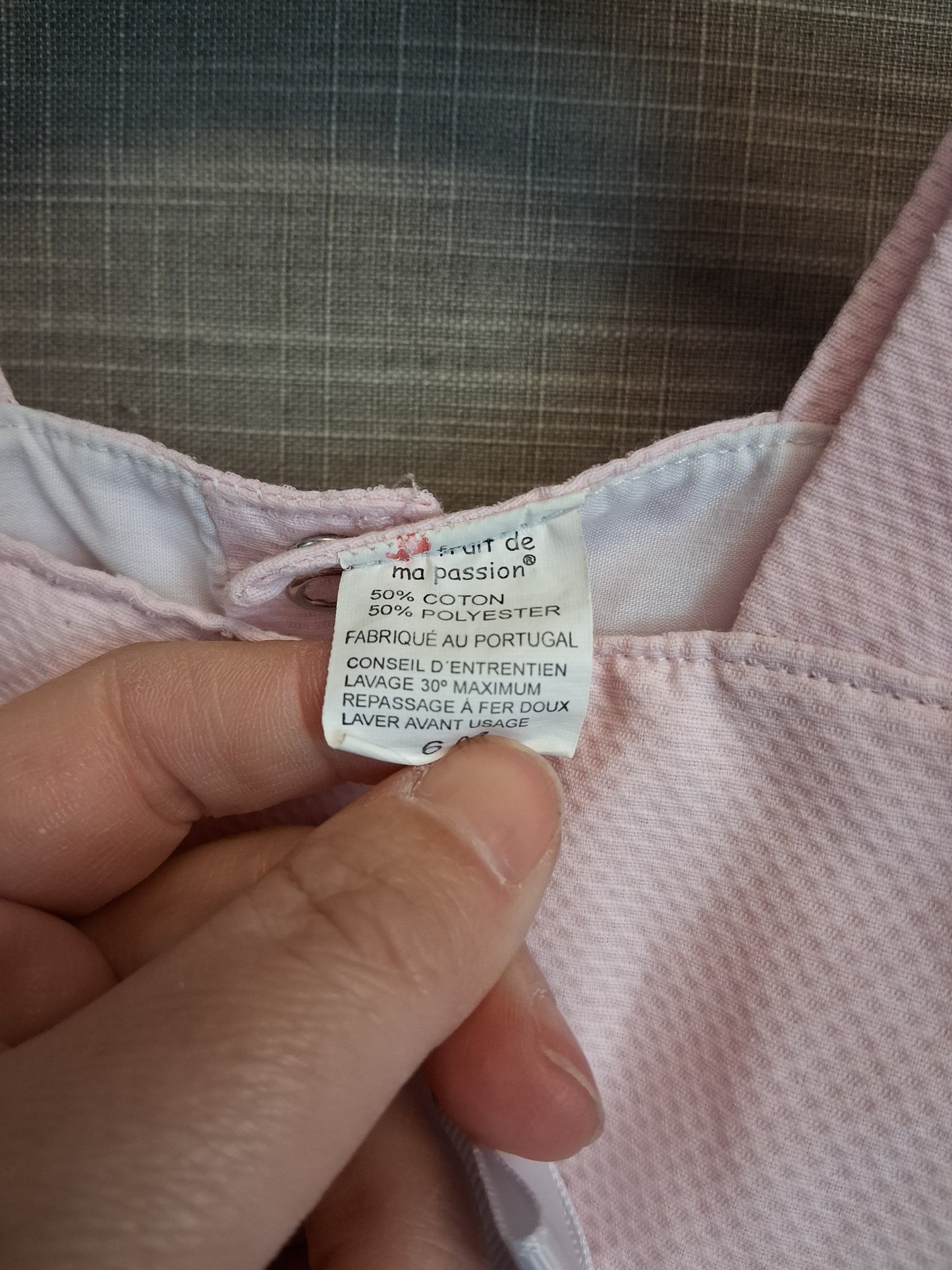 Fruit De Ma Passion Girls Pink Dress Age 6 Months