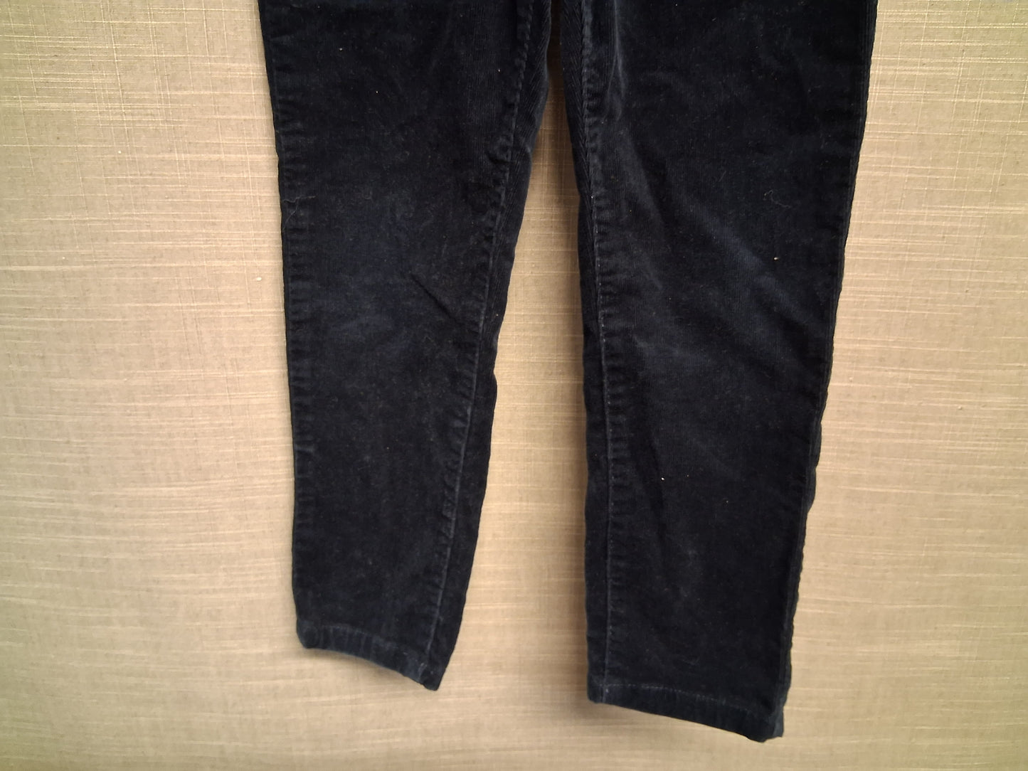 Next Boys Navy Blue Corduroy Trousers Adjustable Waist Age 5-6 Years