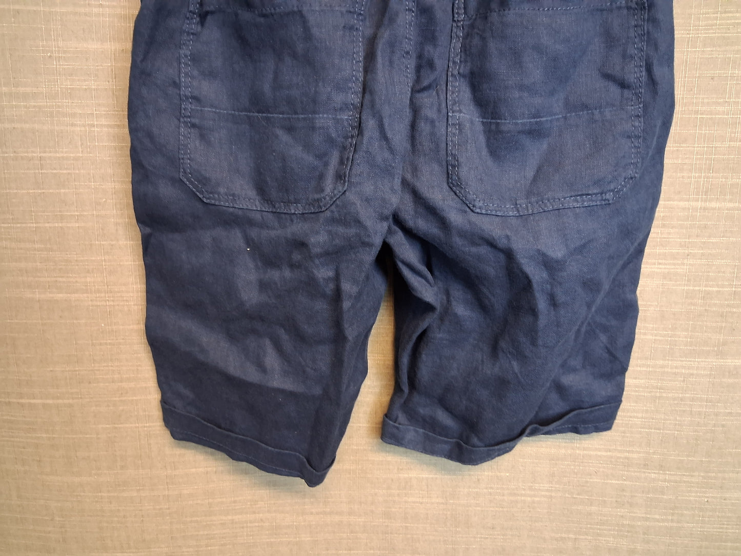 Next Boys 100% Linen Blue Shorts Age 11 Years