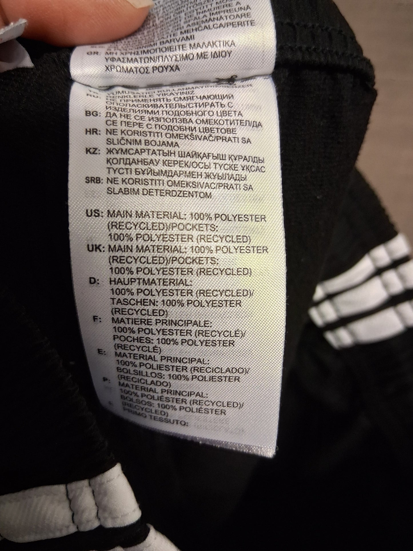 Adidas Boys Black Shorts Age 11-12 Years