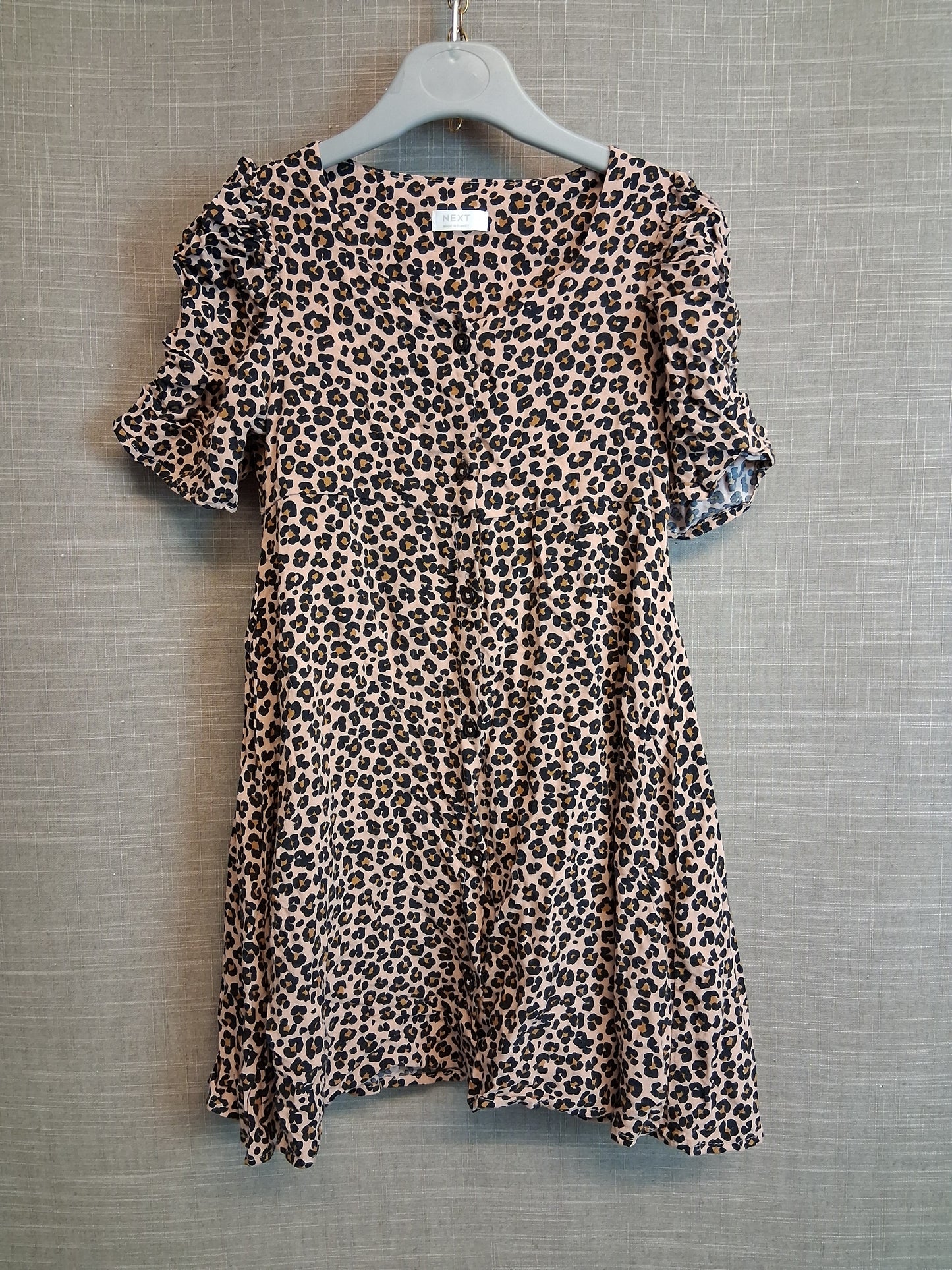 Next Girls Leopard Print Dress Age 6 Years