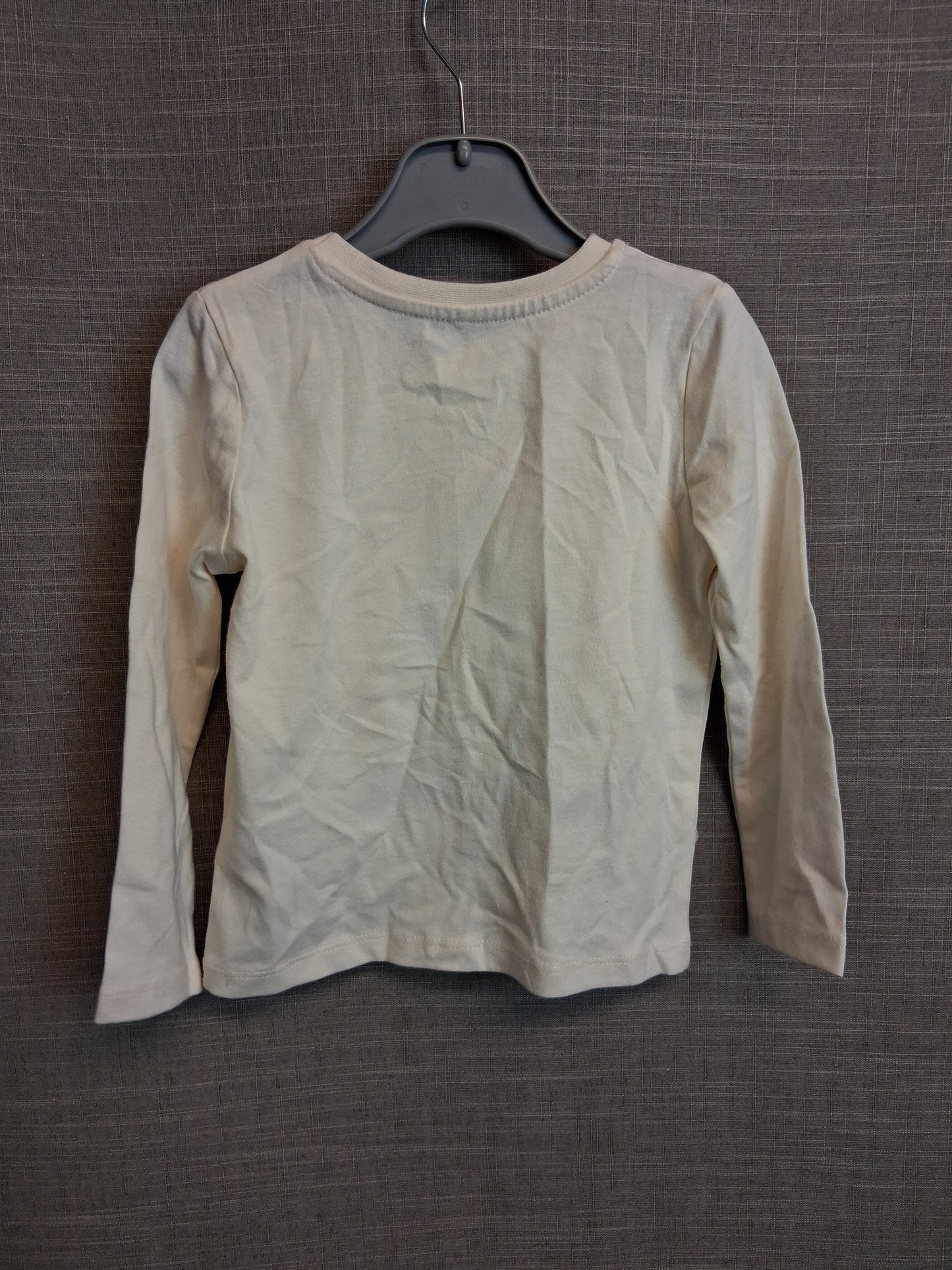 George Girls Long Sleeve T-Shirt Cream Rainbow T-Shirt Age 2-3 Years New