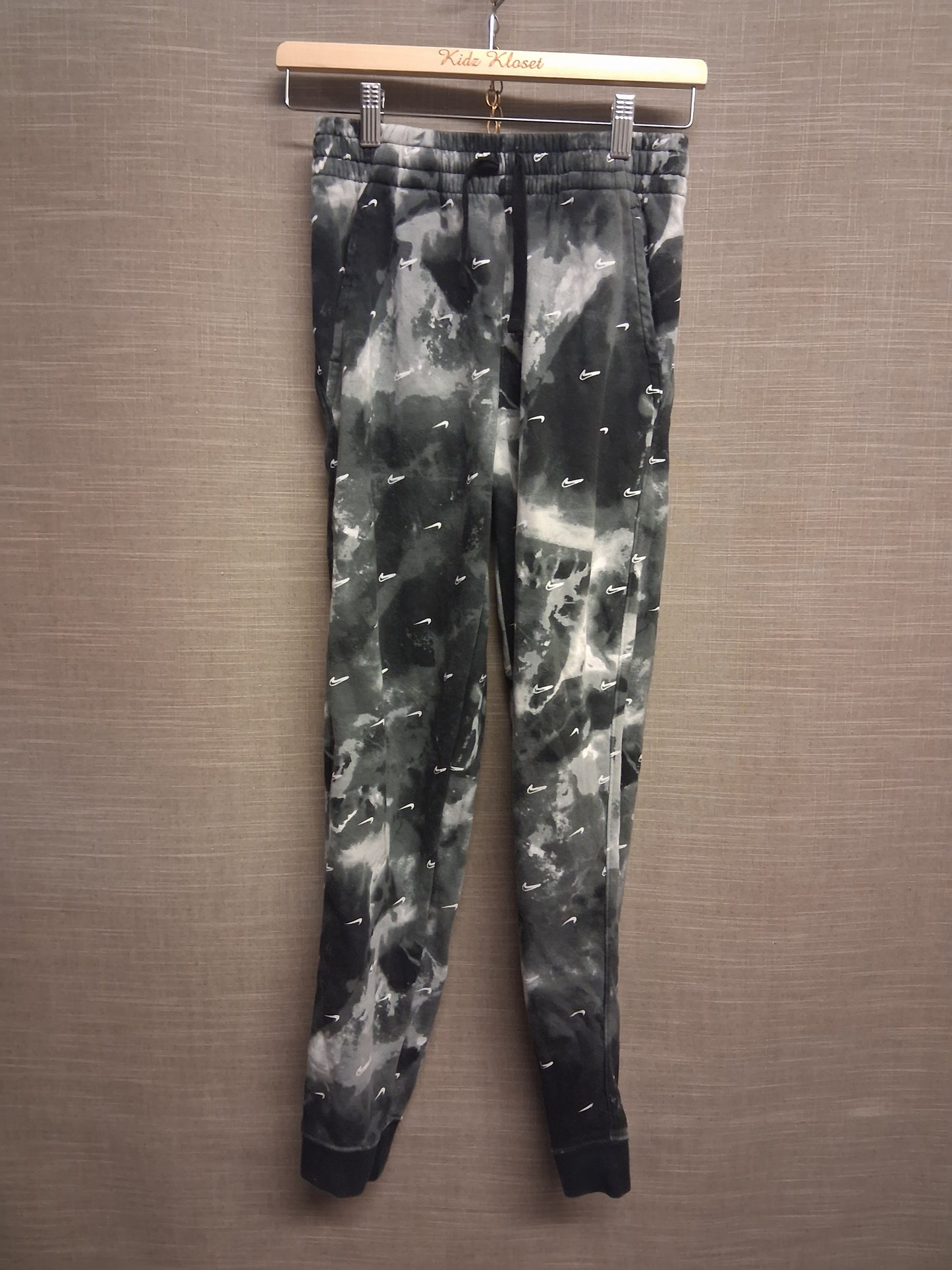 Nike Grey Marble Swoosh Logo Joggers Sweat Pants Age 13-15 Years