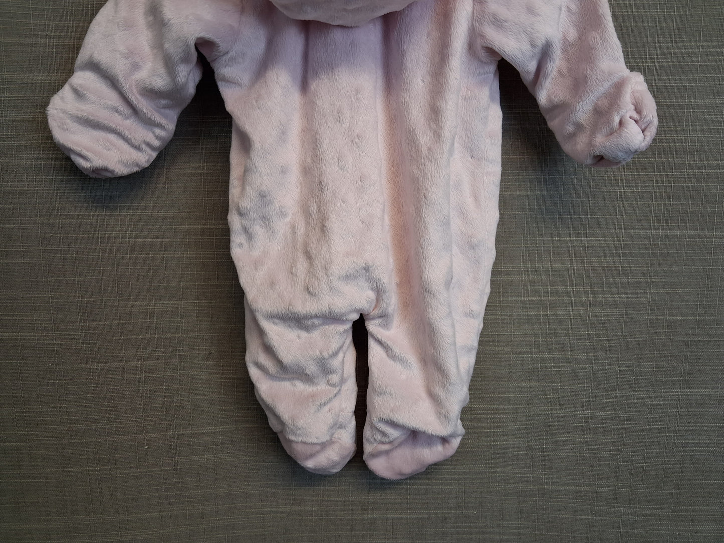 George Girls Lightly Padded Pramsuit Age First Size Pale Pink
