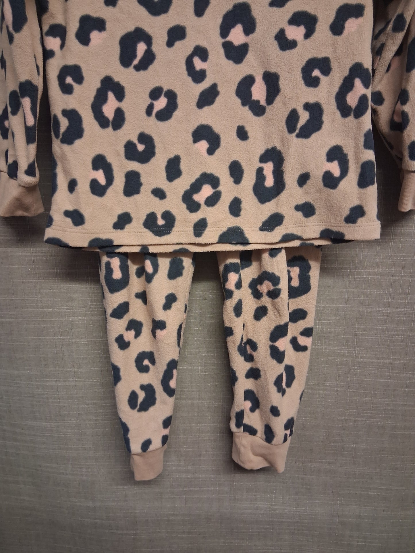 Marks and Spencer Girls Animal Print Plush Piece PJs Pyjamas Set Age 4-5 Years