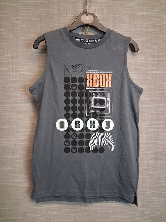 George Playstation Boys Grey Sleeveless Tank Vest Top Size 9-10 Years