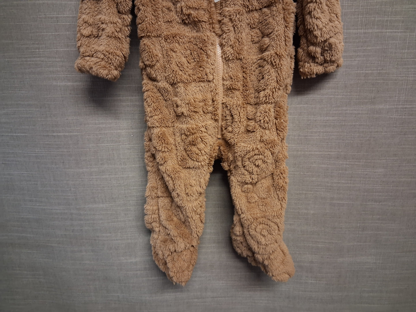 Shein Boys Brown Teddy Bear Onesie Age 9-12 Months New