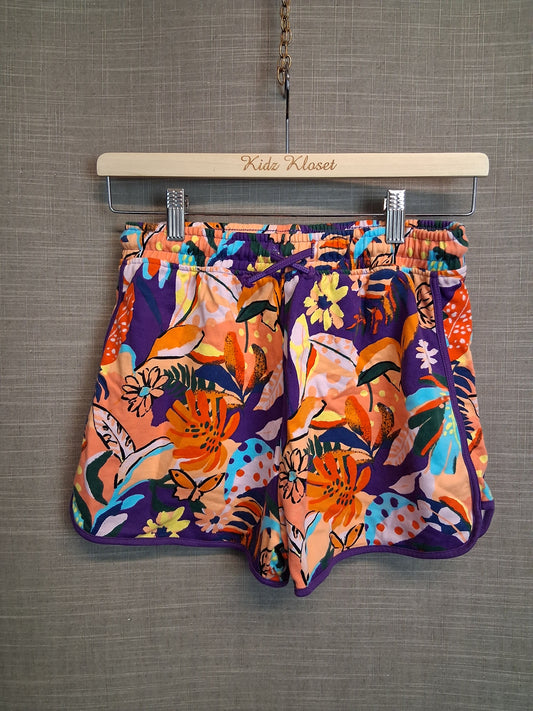 Next Girls Multicolour Floral Jersey Shorts Age 11 Years