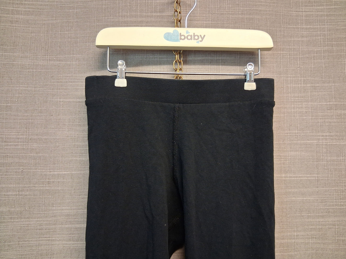Marks and Spencer Girls Black Leggings Jersey Age 6-7 Years