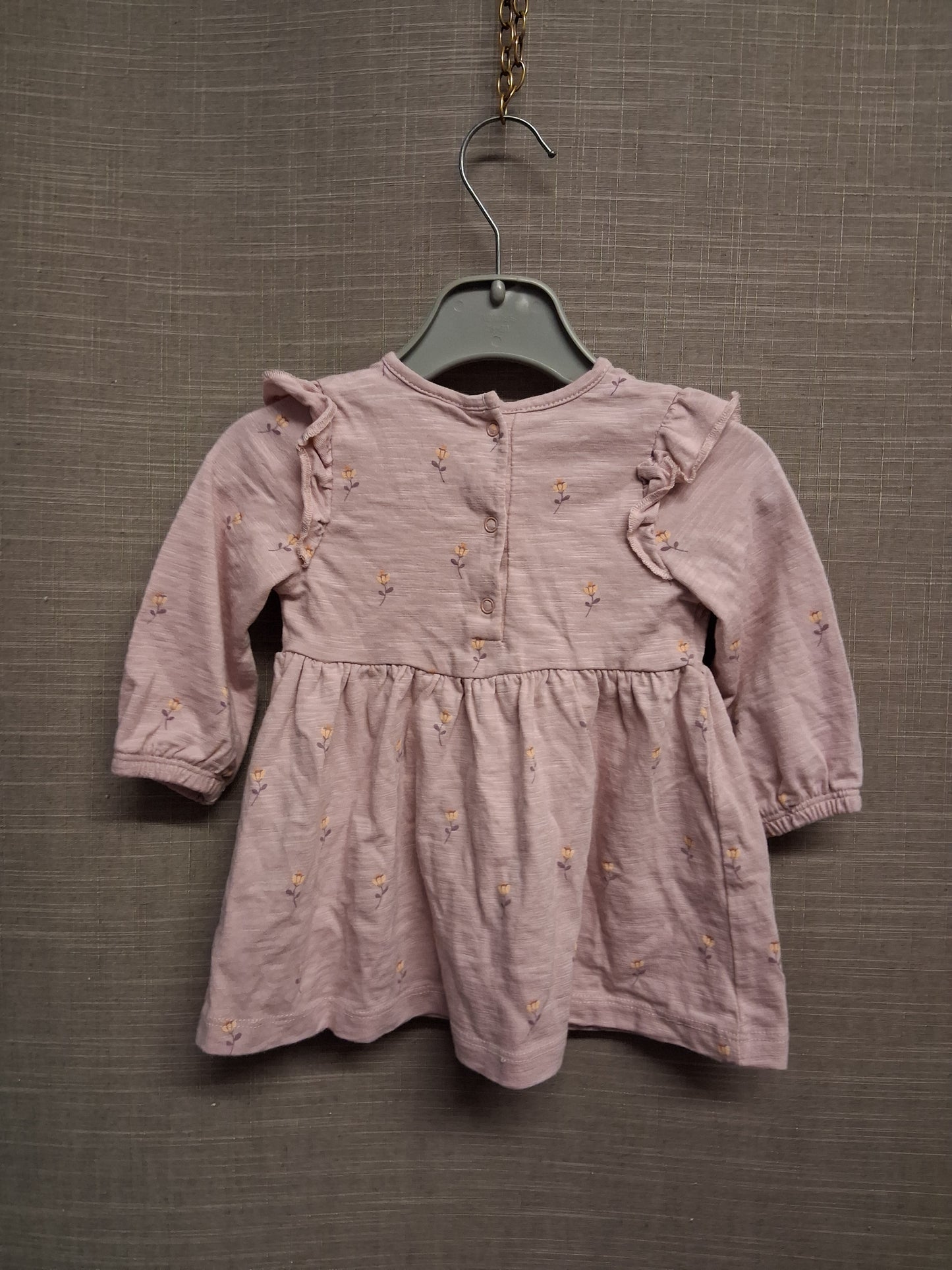 Next Pink Floral Jersey A Line Dress Age 3-6 Months