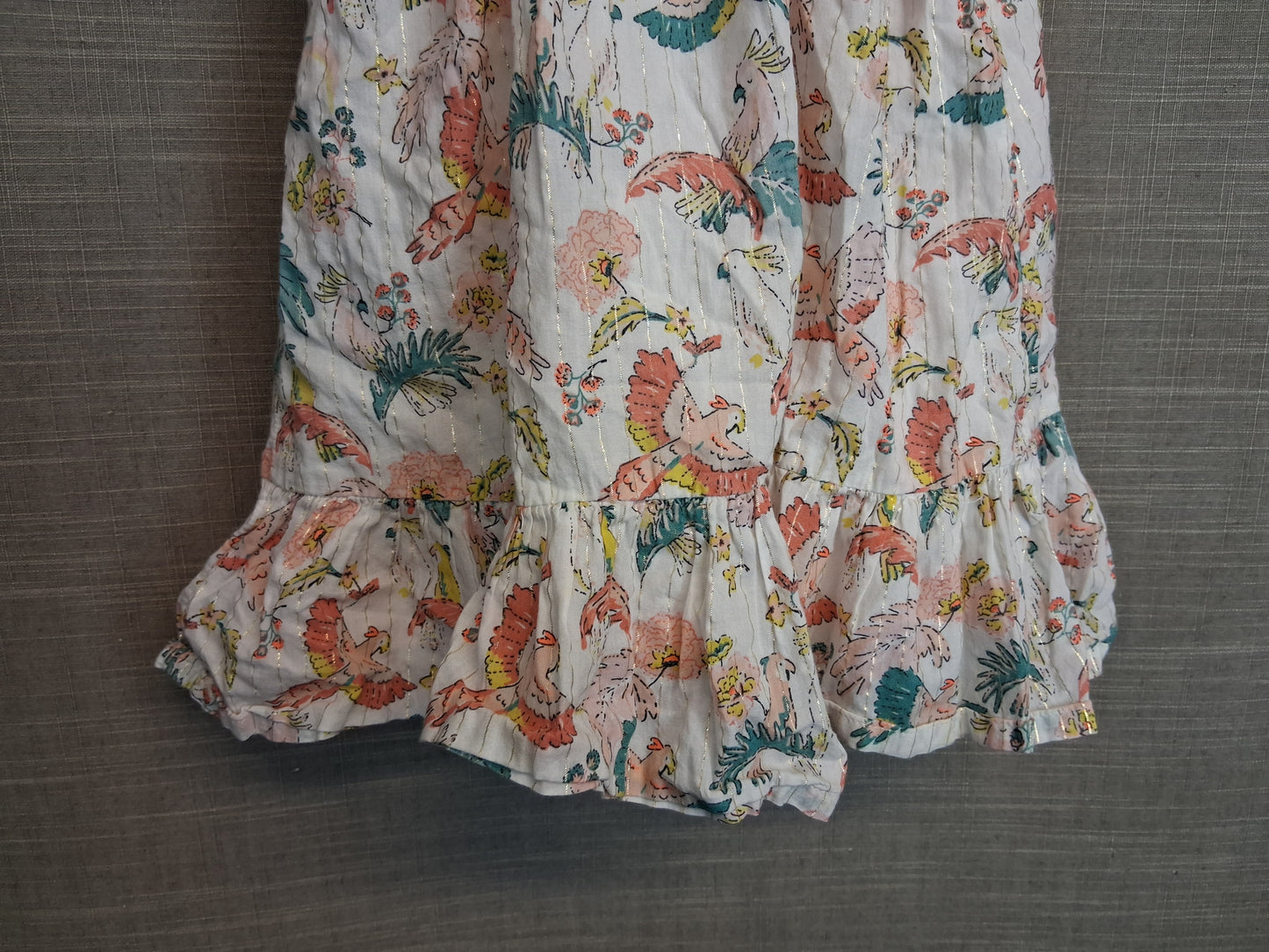 Marks And Spencer Sundress Floral Bird Print Age 5-6 Years