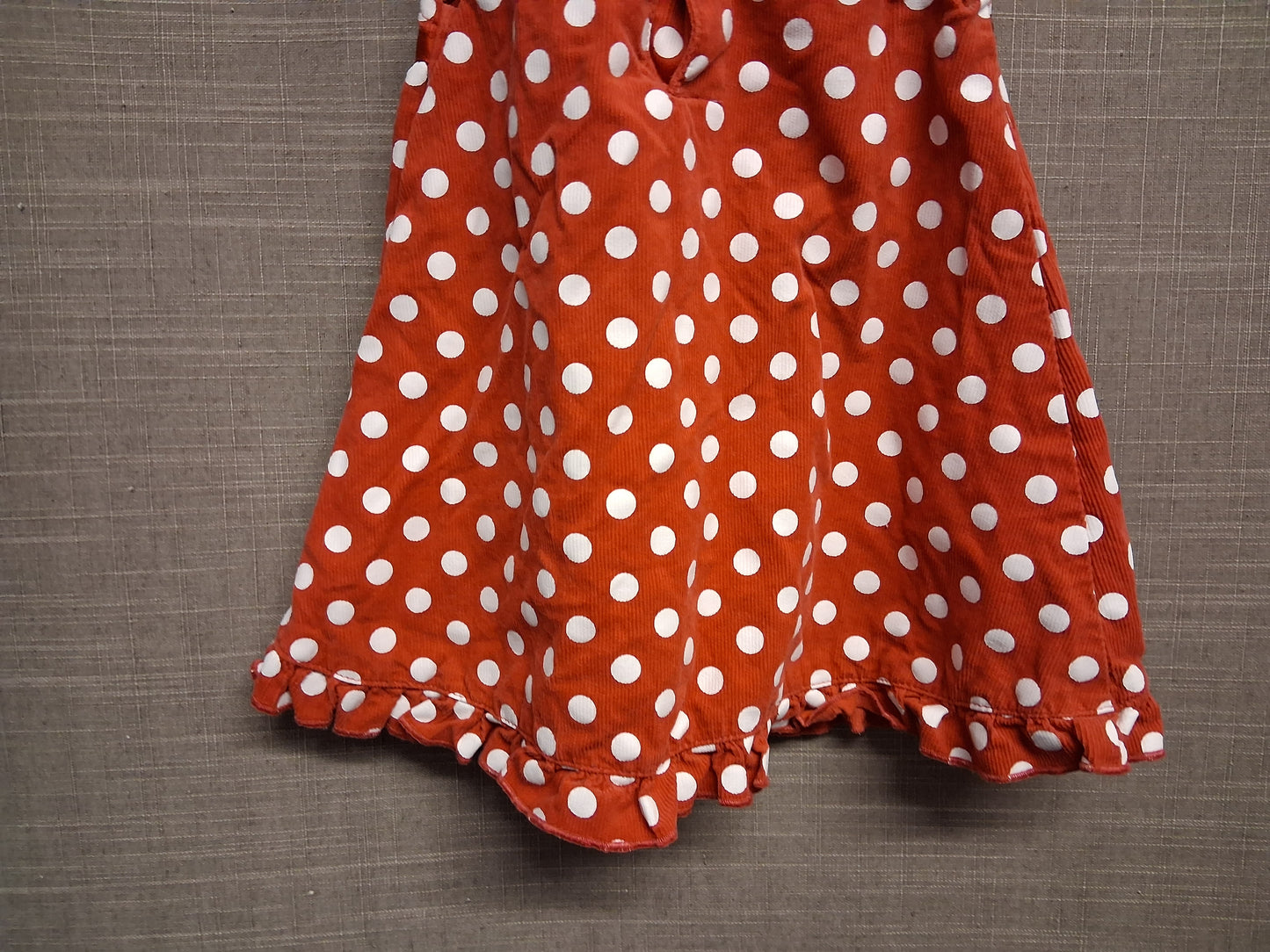 Disney Baby Minnie Mouse Red Spotty Pinafore Dress Sleeveless Age 6-9 Months