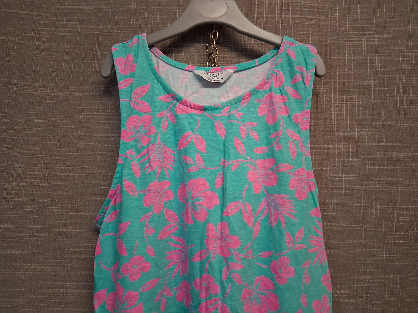 Primark Girls Sundress Blue Floral Sleeveless Age 12-13 Years New
