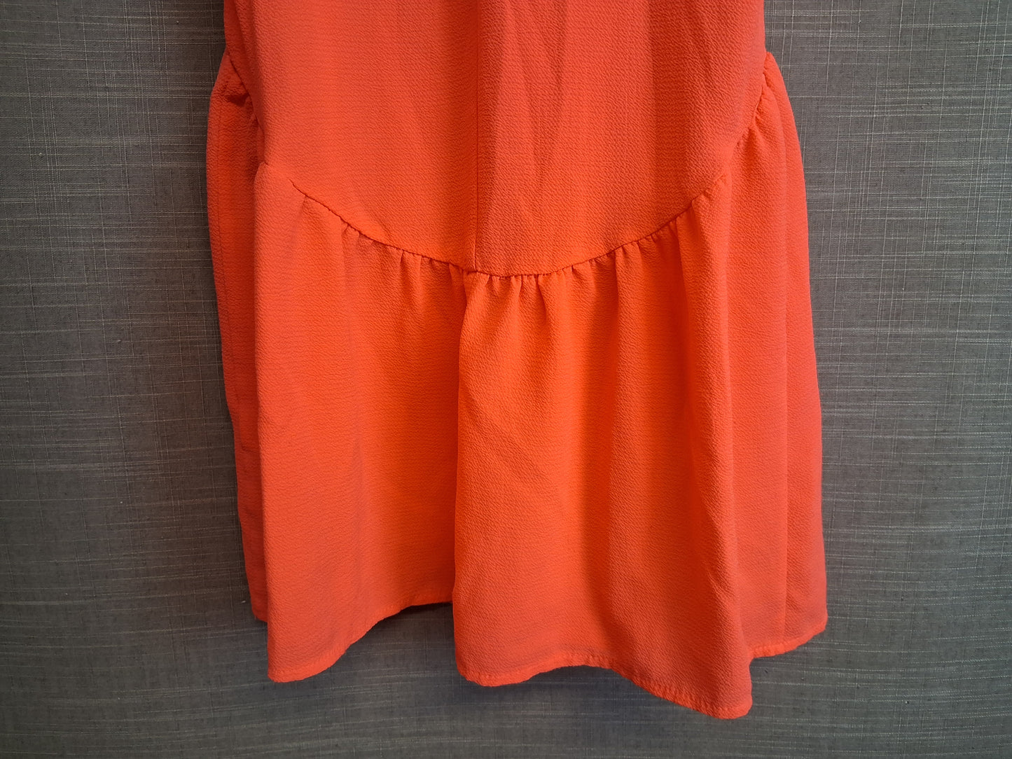 M&Co Neon Orange Short Sleeve Dress Age 5-6 Years