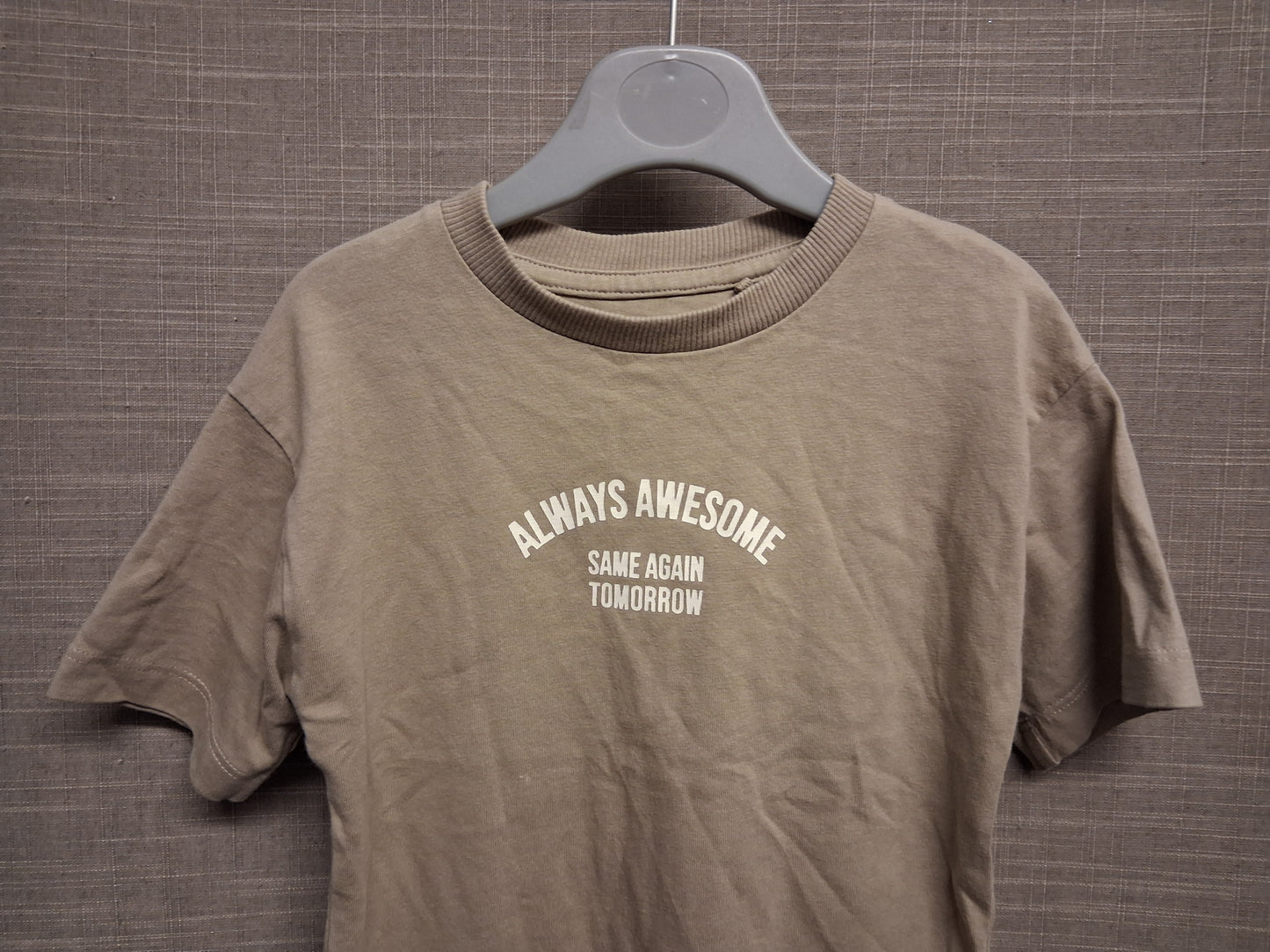 Next Beige Short Sleeve Coat T-Shirt Age 18-24 Months