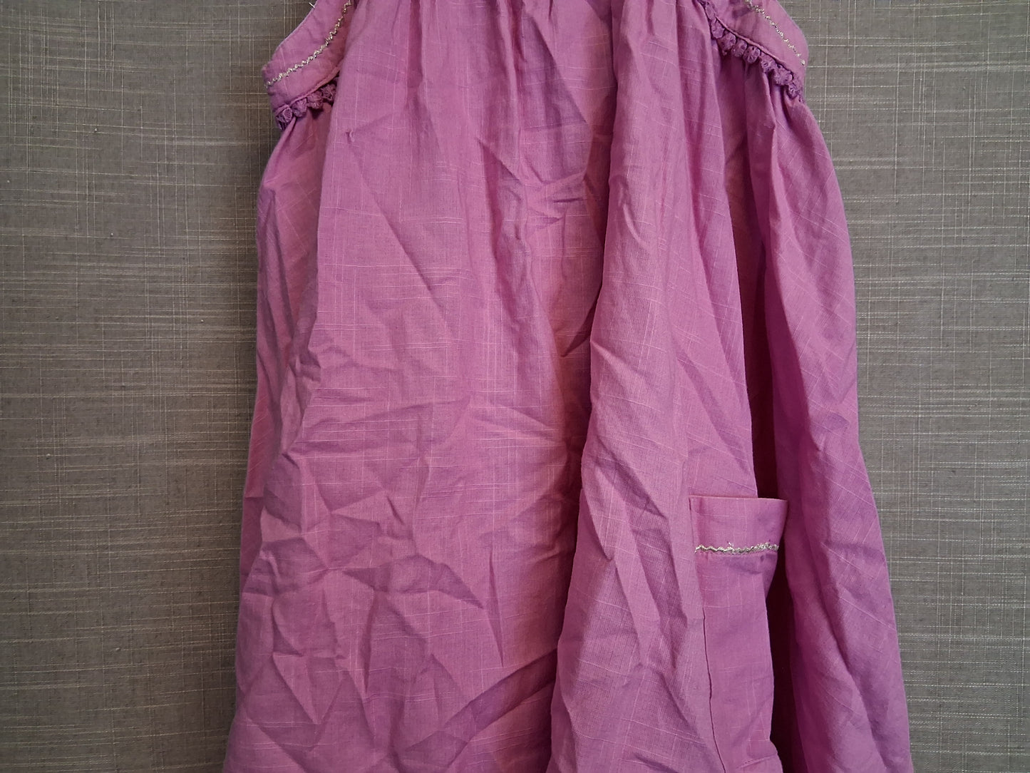 Next Girls Pink A Line Tent Dress Age 5-6 Years 100% Cotton