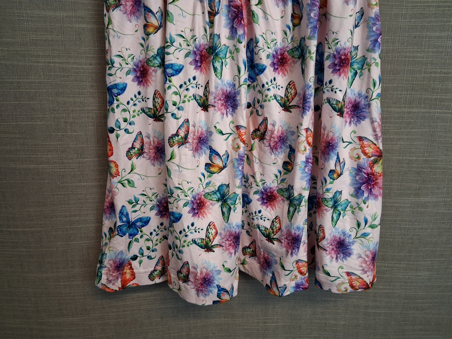 Shein Girls Sundress Sleeveless Butterfly Print Age 7 Years