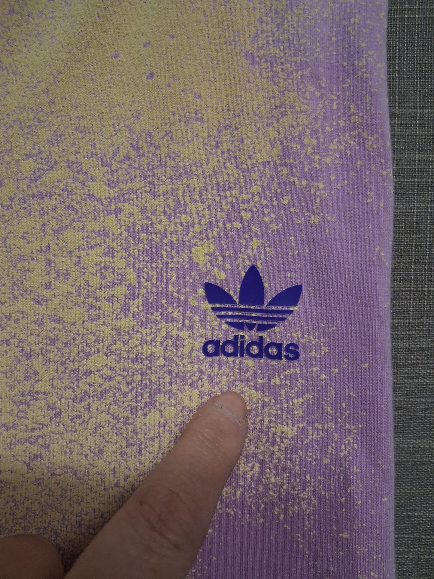 Adidas Lilac Yellow Speckled Leggings Age 8-9 Years