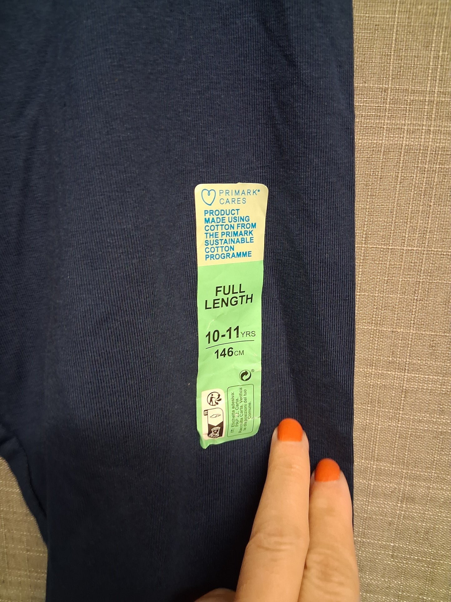 Primark Navy Blue Leggings Age 10-11 Years New