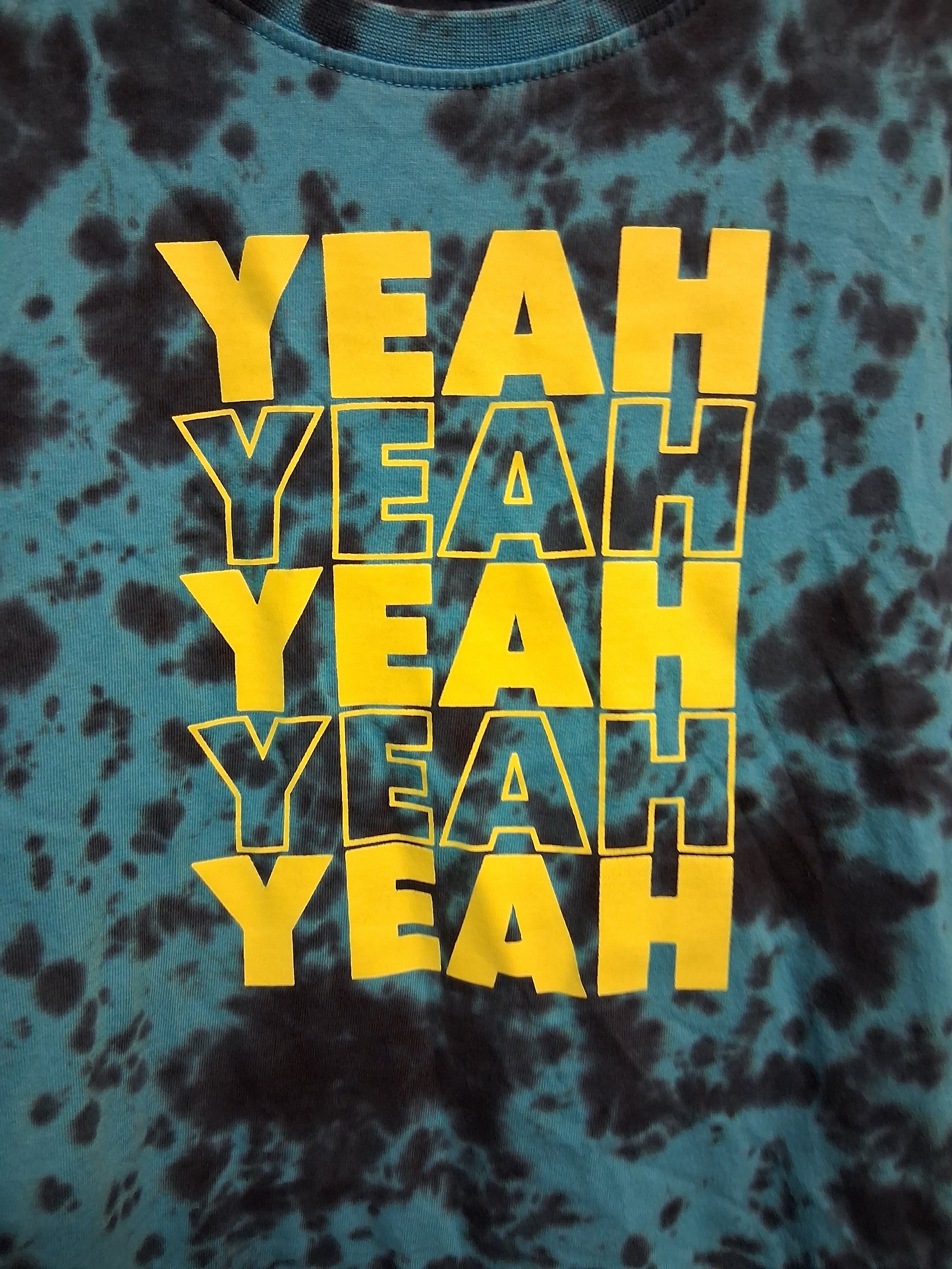Next Boys Blue Tie Dye Long Sleeve T-Shirt Yeah! Age 4-5 Years