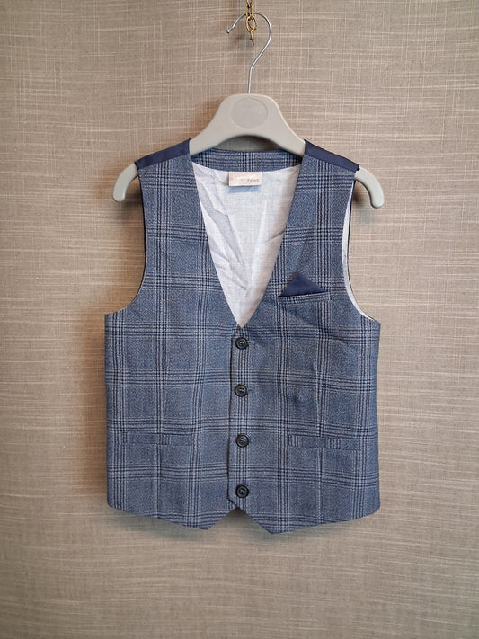 Next Boys Blue Waistcoat Age 6 Years