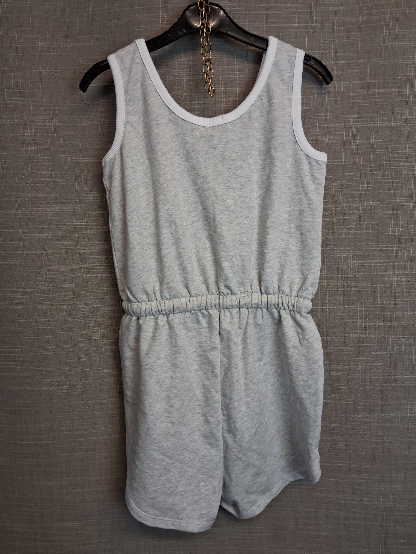 F&F Girls Playsuit Grey Jersey Age 9-10 Years