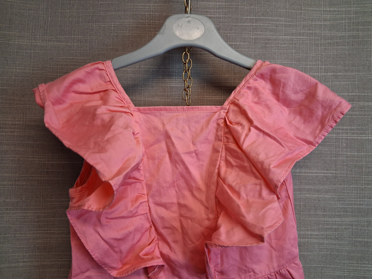 River Island Girls Pink Ruffle Top Age 5-6 Years