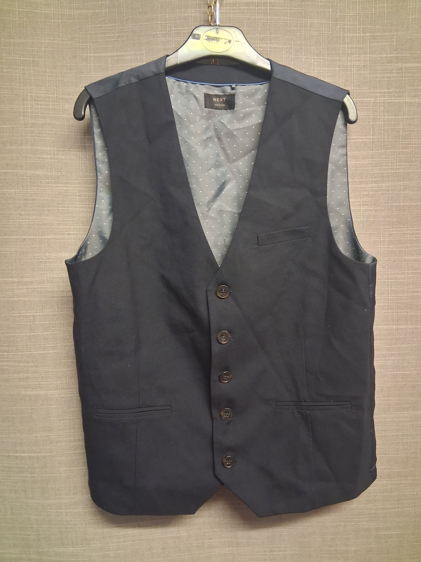 Next Waistcoat Boys Navy Blue Smart Age 14 Years