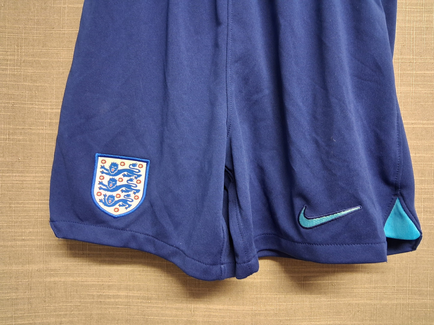Nike England Blue Football Shorts Age 6-7 Years