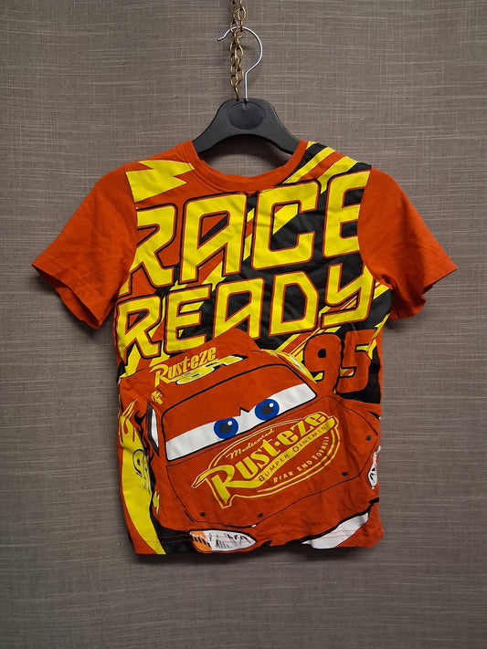 Disney Cars Boys Red Short Sleeve T-Shirt Age 7-8 Years