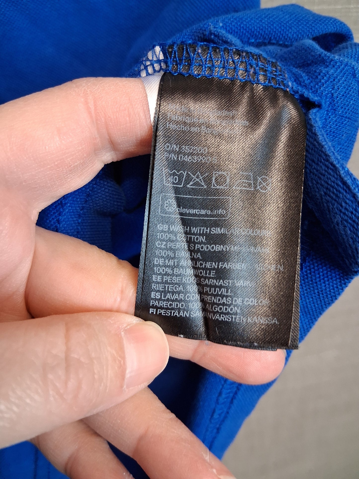 H&M Boys Blue Polo T-Shirt Age 8-10 Years